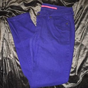 Royal blue jeans